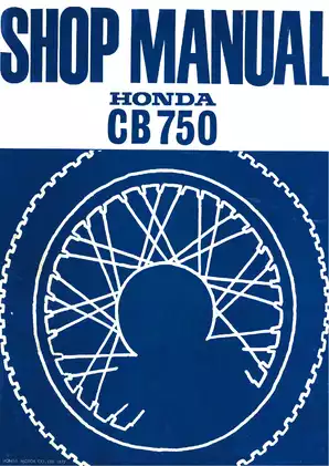 1969-1978 Honda CB750, CB750K, CB750F shop manual