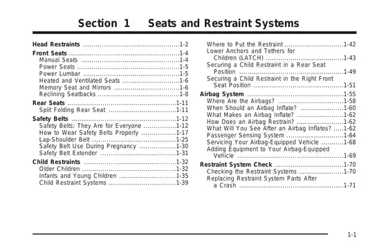 2008 Cadillac CTS owner manual Preview image 5