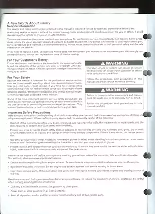 2002-2007 Honda CB900F, CB900, 919 Hornet service manual Preview image 2