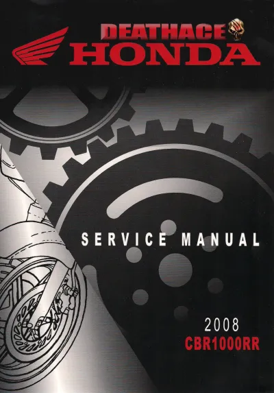 2008 Honda CBR1000RR Service Manual (P/N C4085-91017)