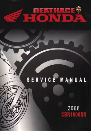 2008 Honda CBR1000RR service manual Preview image 1