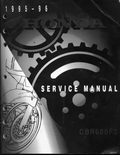 1995–1996 Honda CBR600F3 Factory Service & Repair Manual (issued December 1994)