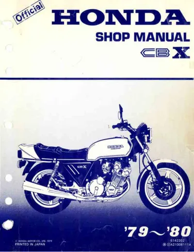 1979–1980 Honda CBX1050/1000 Shop Manual (P/N 61MA200)