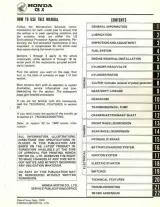 1979–1980 Honda CBX1050/1000 Shop Manual (P/N 61MA200) – preview page 2