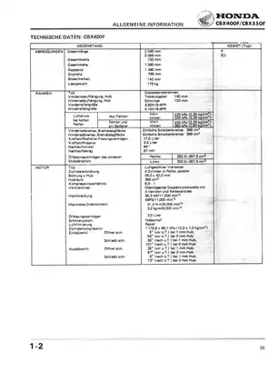 1987 Honda CBX550F, CBX550 repair manual Preview image 4