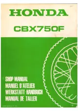 1983–1988 Honda CBX750F Factory Shop Manual (P/N 66MJ000) – preview page 1
