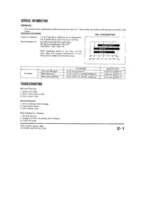 Honda CH125 Technical Manual and Service Guide Preview image 4