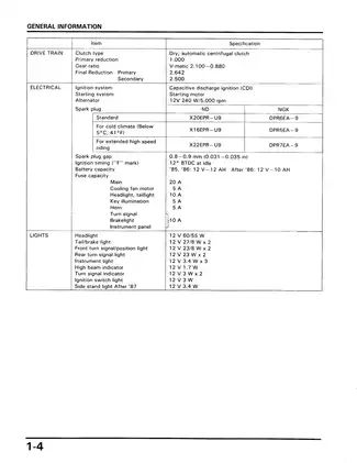 1985-1988 Honda CH250 Elite repair manual Preview image 5