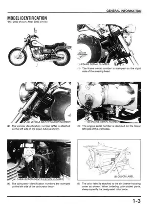 1996-2009 Honda CMX 250, CMX 250C Rebel repair manual Preview image 5