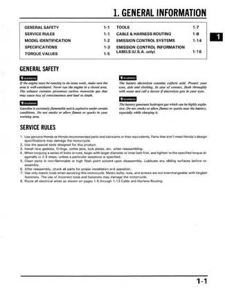 1986-1987 Honda Rebel, CMX 450, CMX 450 C repair manual Preview image 2