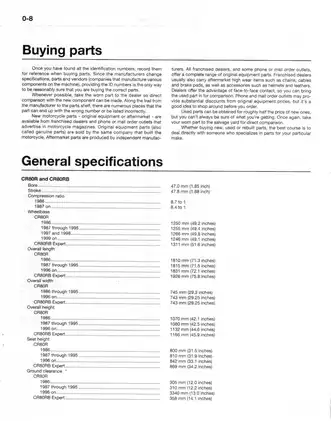 1985-2001 Honda CR 500 R, CR 500 repair manual Preview image 4