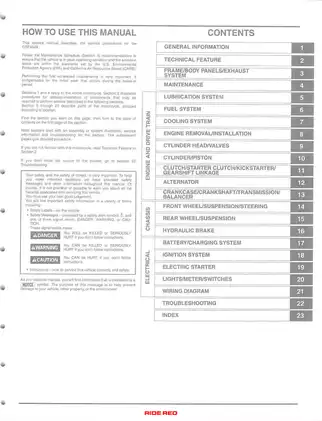 Honda CRF450X (2005-2012) Service Manual - Complete Guide for Maintenance and Repair Preview image 3