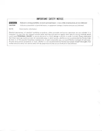 1982 Honda CX500 Turbo, CX500 shop manual Preview image 2
