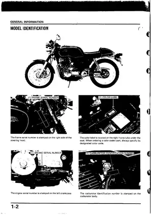 1989-1990 Honda GB 500 service manual Preview image 4