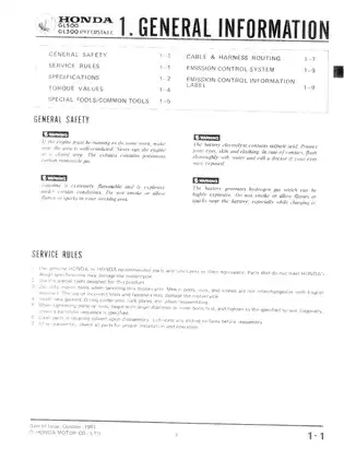 1981-1983 Honda GL 500, GL 650 Silverwing service manual Preview image 3