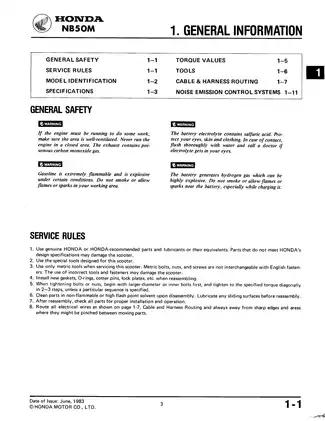 Honda NB50Aero, NB50M repair manual Preview image 2