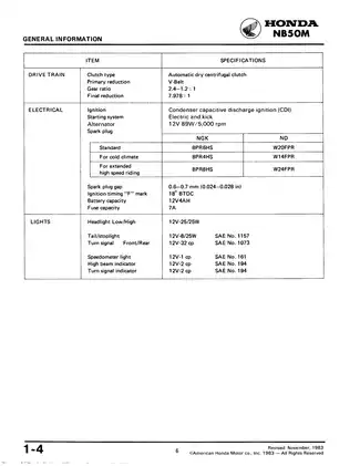 Honda NB50Aero, NB50M repair manual Preview image 5