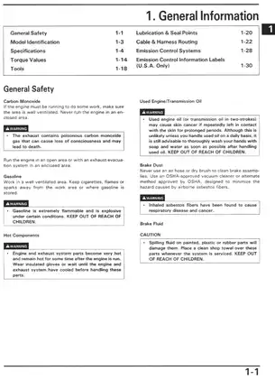 1989-1998 Honda PC 800 Pacific Coast service manual Preview image 2