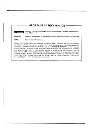 1997-2001 Honda SLR 650 Vigor shop manual Preview image 2