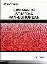 2003–2007 Honda ST1300/A Pan-European Shop Manual (P/N ST1300/A2.3) – preview page 1