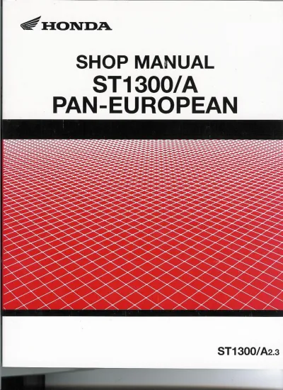 Preview: 2003–2007 Honda ST1300/A Pan-European Shop Manual (P/N ST1300/A2.3)
