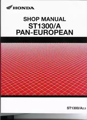 2003-2007 Honda ST 1300 Pan-European manual