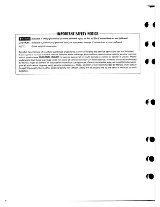 1987 Honda VF700C Magna service manual Preview image 2