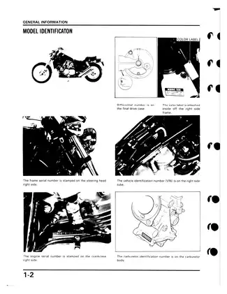 1987 Honda VF700C Magna service manual Preview image 5