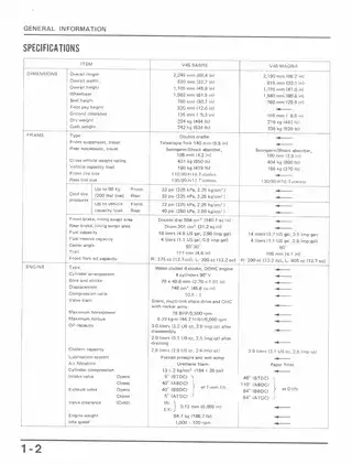 1982-1985 Honda VF750C, VF750S, VF700C, VF700S, V45, Sabre Magna repair manual Preview image 4