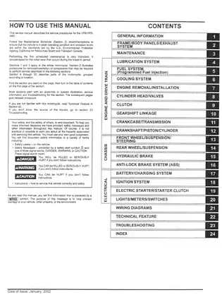 2002 Honda VFR800, VFR 800/A service manual Preview image 2