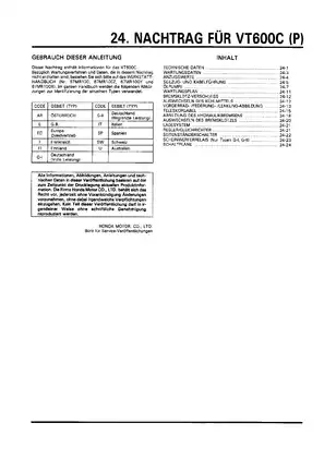 1988-1996 Honda VT600C, VT600 Shadow service manual Preview image 5