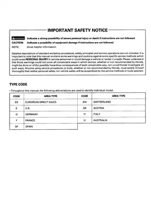 1998-2003 Honda VT750C, VT 750 Shadow repair manual Preview image 2