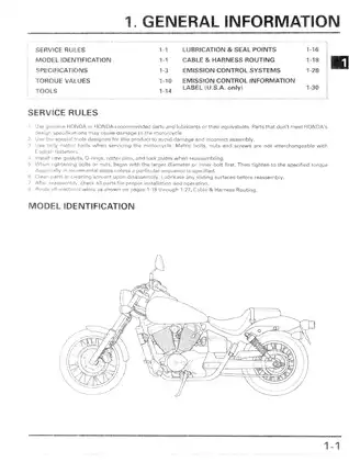 2001-2010 Honda VT 750 DC, VT 750 Shadow Spirit repair manual Preview image 3