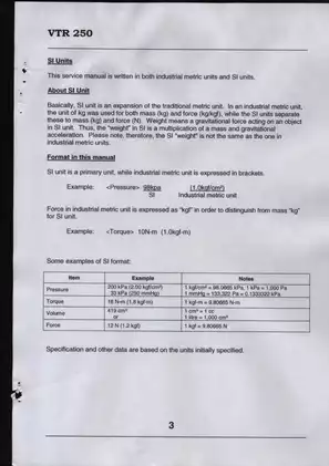 1997-2009 Honda VTR250 workshop manual Preview image 4