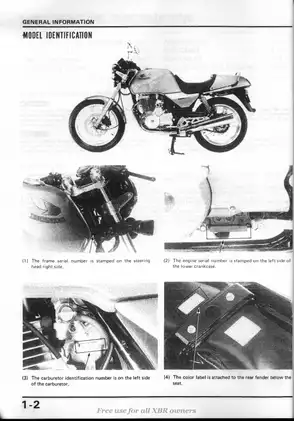 1985-1989 Honda XBR500 shop manual Preview image 3