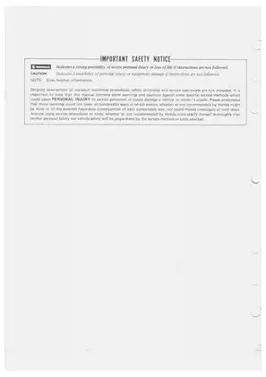 1983-1987 Honda XL600R, XL600 shop manual Preview image 2