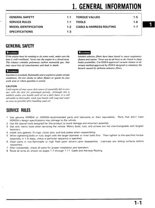 Comprehensive Honda XR80R & XR100R Motorcycle Service Manual (1985-1991) Preview image 2