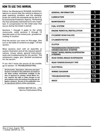 Comprehensive Honda XR80R and XR100R Service Manual (1985-1991)