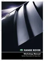 2002–2009 Land Rover Range Rover Td6 & V8 Workshop Manual (P/N LRL0424ENG) – preview page 1