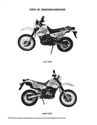 1990-1995 Suzuki DR 650, DR 650 R, DR 650 S service manual Preview image 3