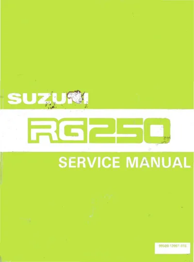 1983–1987 Suzuki RG250 Service Manual (P/N P/N 99500-12051-01E, 99500-12061-01E)