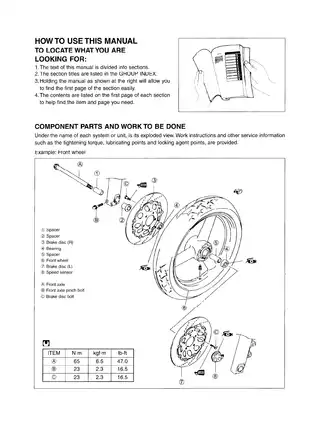 1998-2002 Suzuki SV650 repair manual Preview image 3