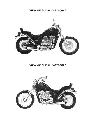1986-1987 Suzuki VS700, VS700GL, 800GL service manual Preview image 3