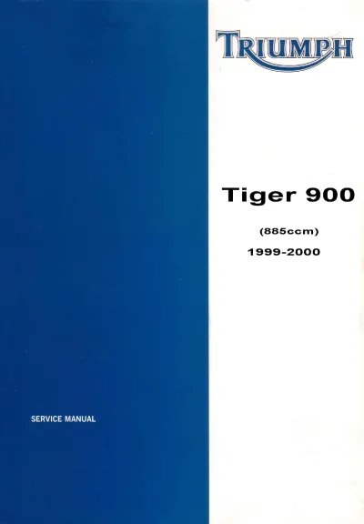 Triumph Tiger 900 1999–2000 Factory Service & Repair Manual (P/N 3850775)