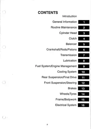1999-2000 Triumph Tiger 900 service manual Preview image 4