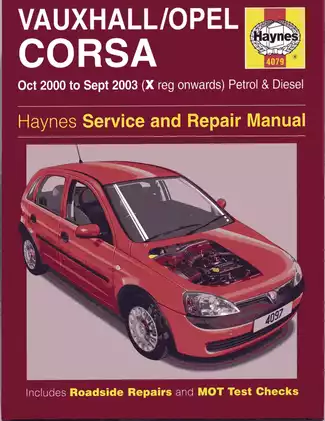 2000-2003 Vauxhall/Opel Corsa service and repair manual Preview image 1