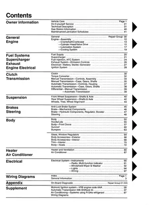 1989-1995 VW Volkswagen Corrado VR6 G60 SLC repair manual Preview image 2