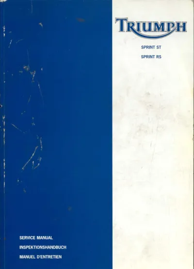 1999–2000 Triumph Sprint ST & RS Service Manual (P/N 3850760)