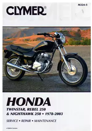 1978-2003 Honda Nighthawk 250, Rebel 250, Twinstar service repair manual Preview image 1