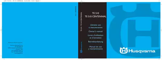 MV Agusta TE 510 Centennial Owner’s Manual